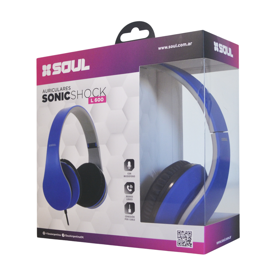 Auriculares Soul SonicShock L600