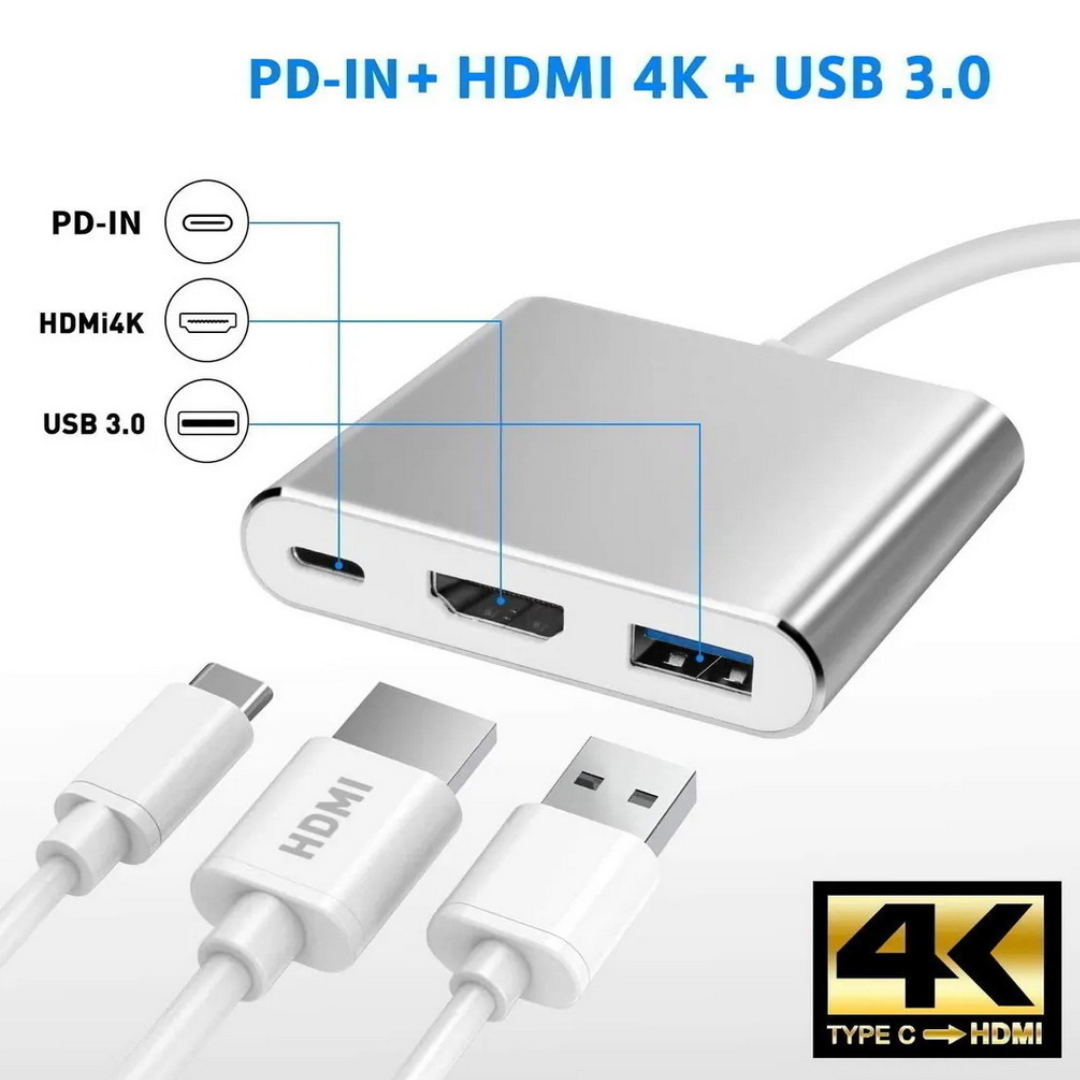 Adaptador USB-C a HDMI 4K Soul